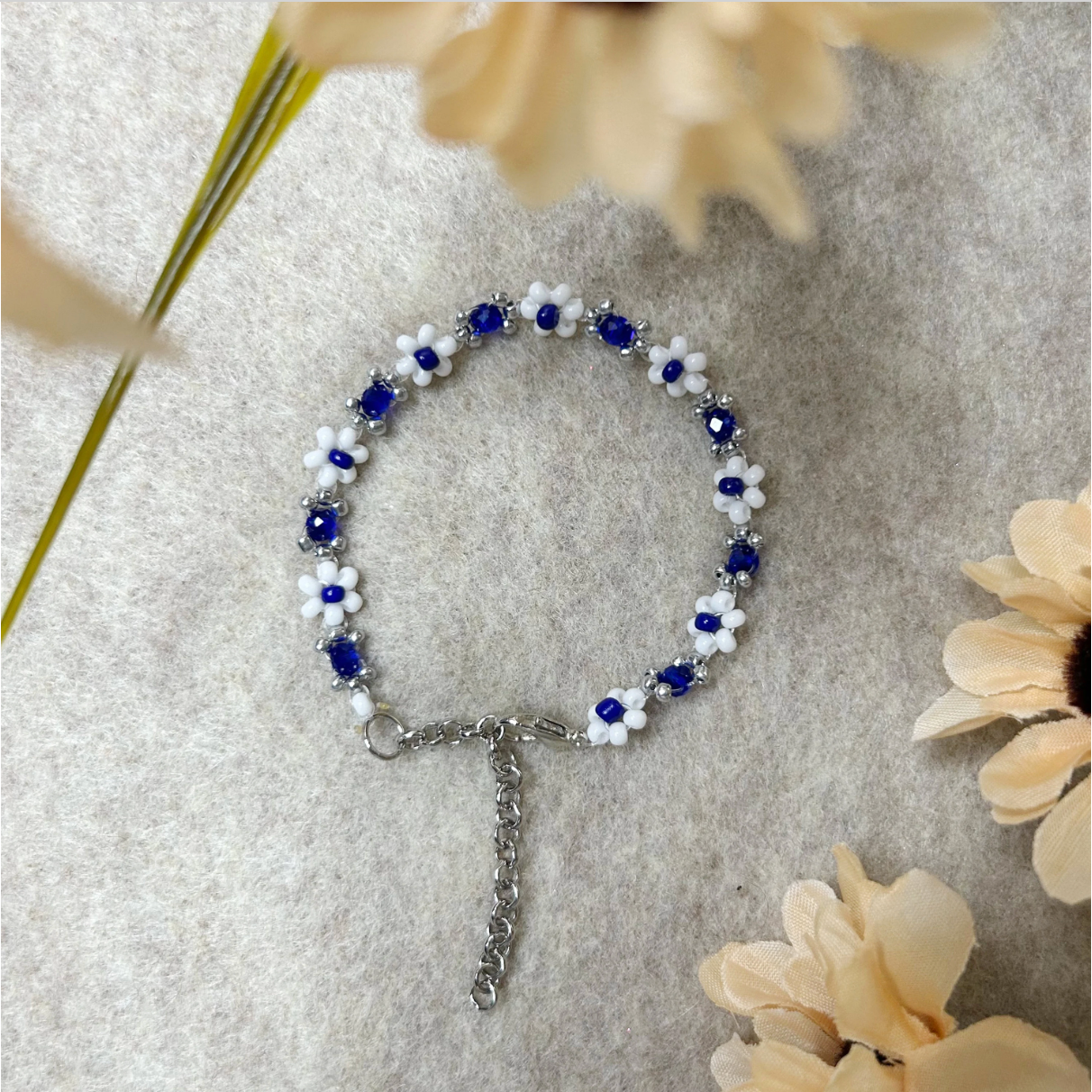 Blue Star Flower Bracelet