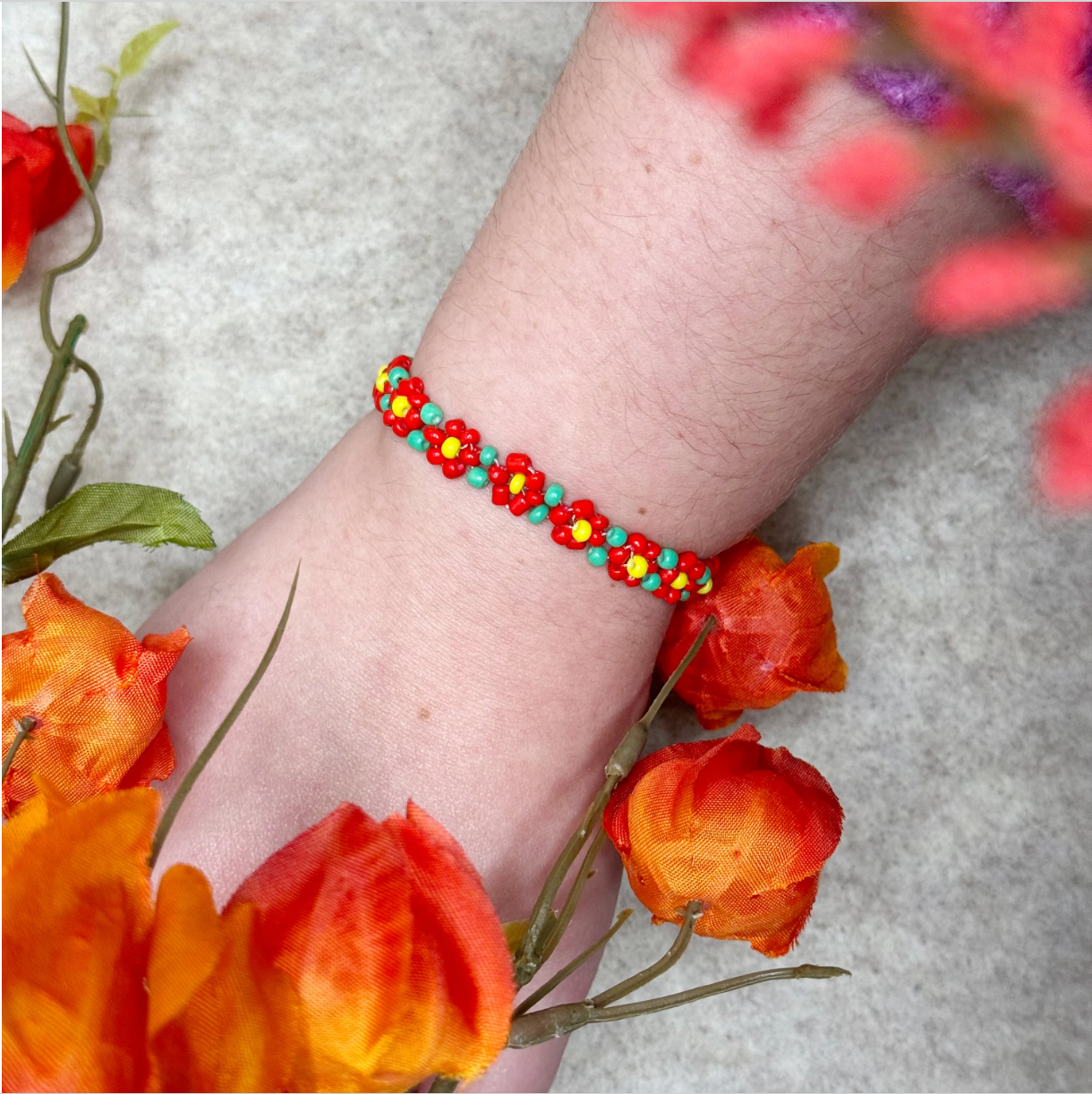 July Flower Bracelet