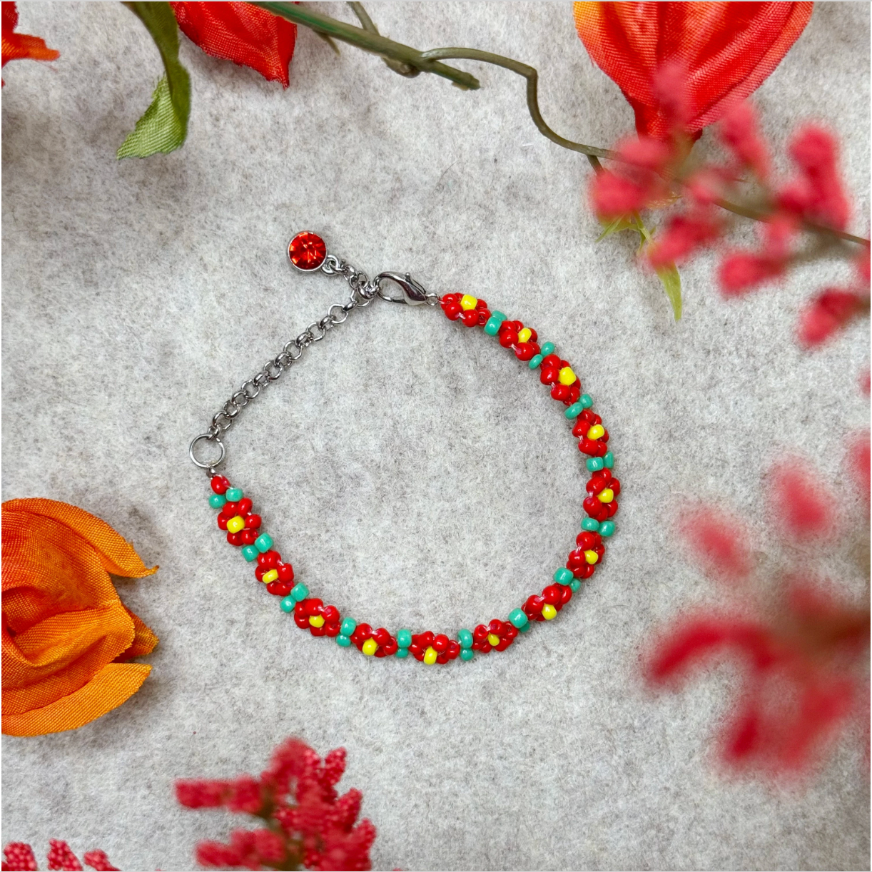 July Flower Bracelet