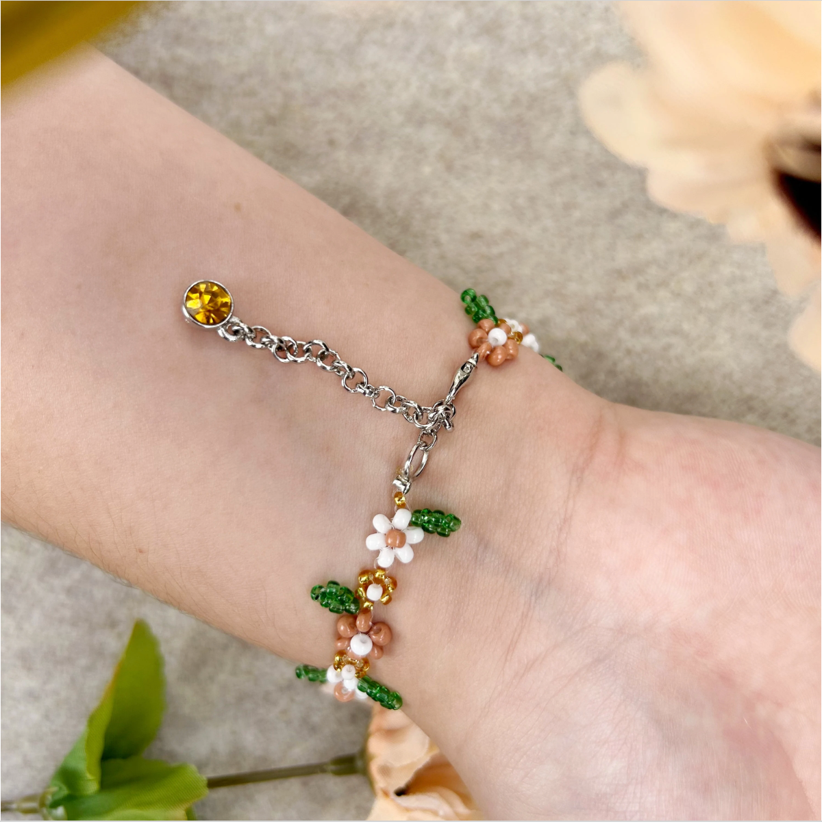 November Flower Bracelet