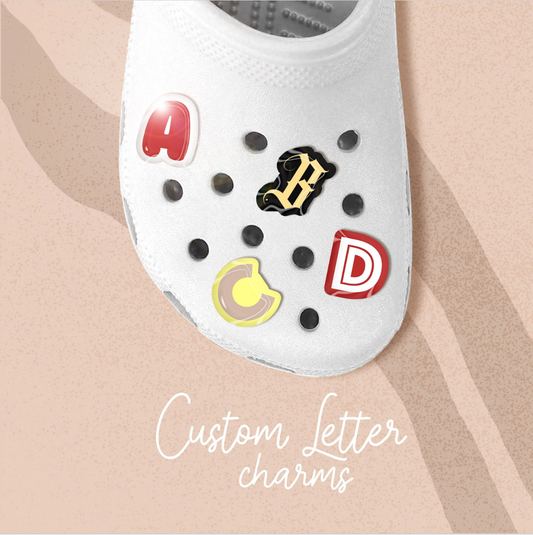 Custom letter charms