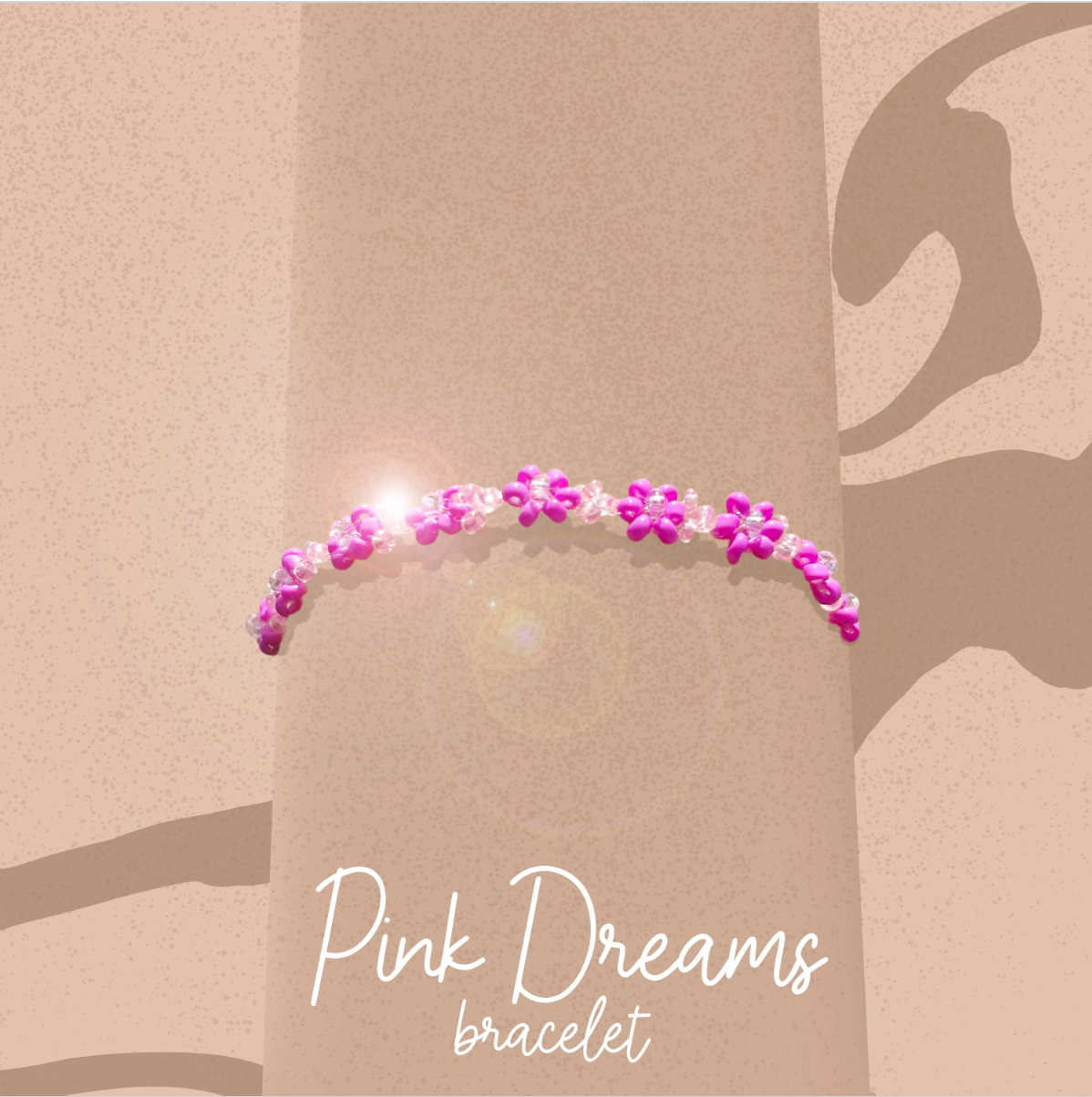 Pink Dream Flower Bracelet