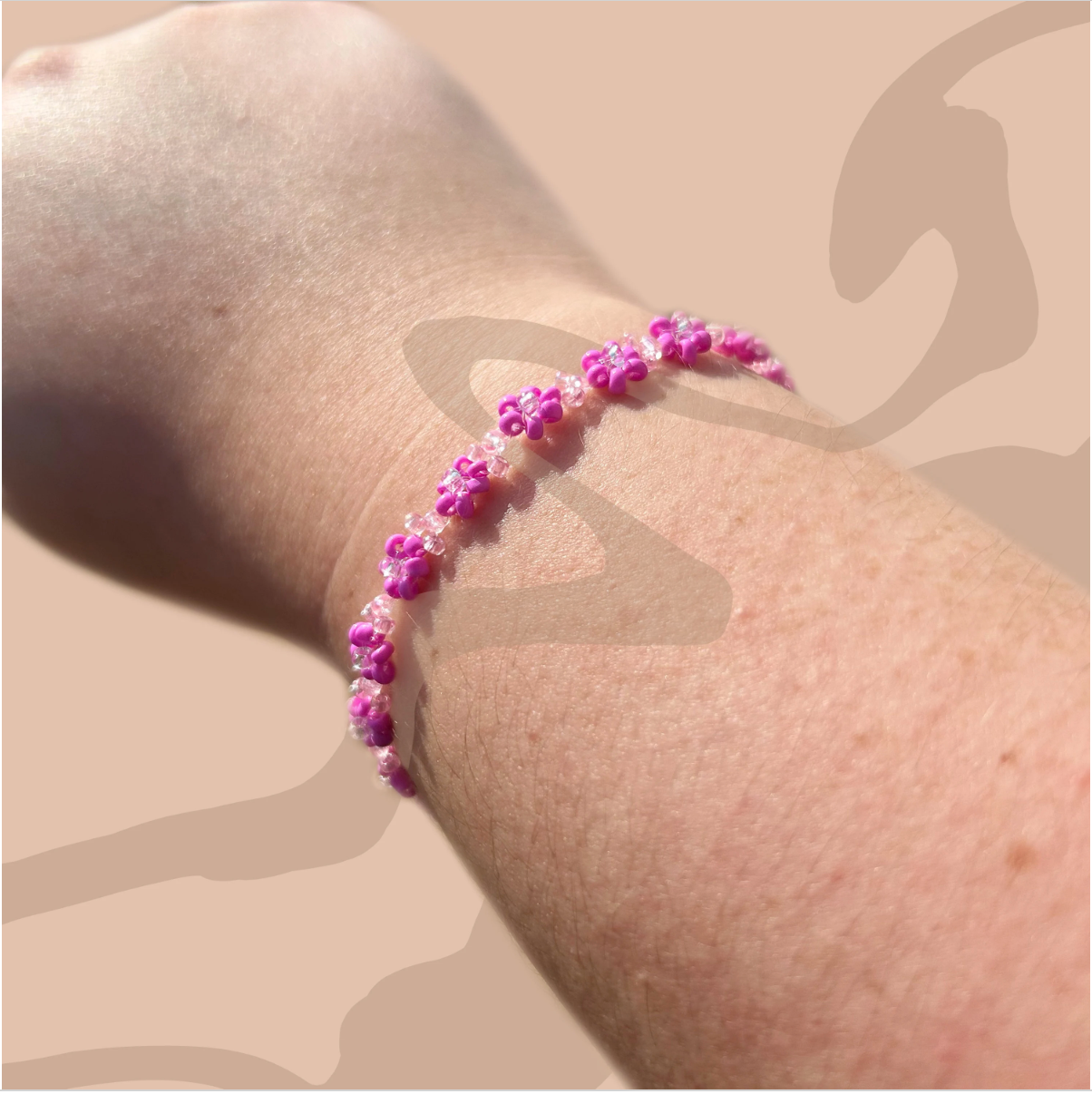 Pink Dream Flower Bracelet