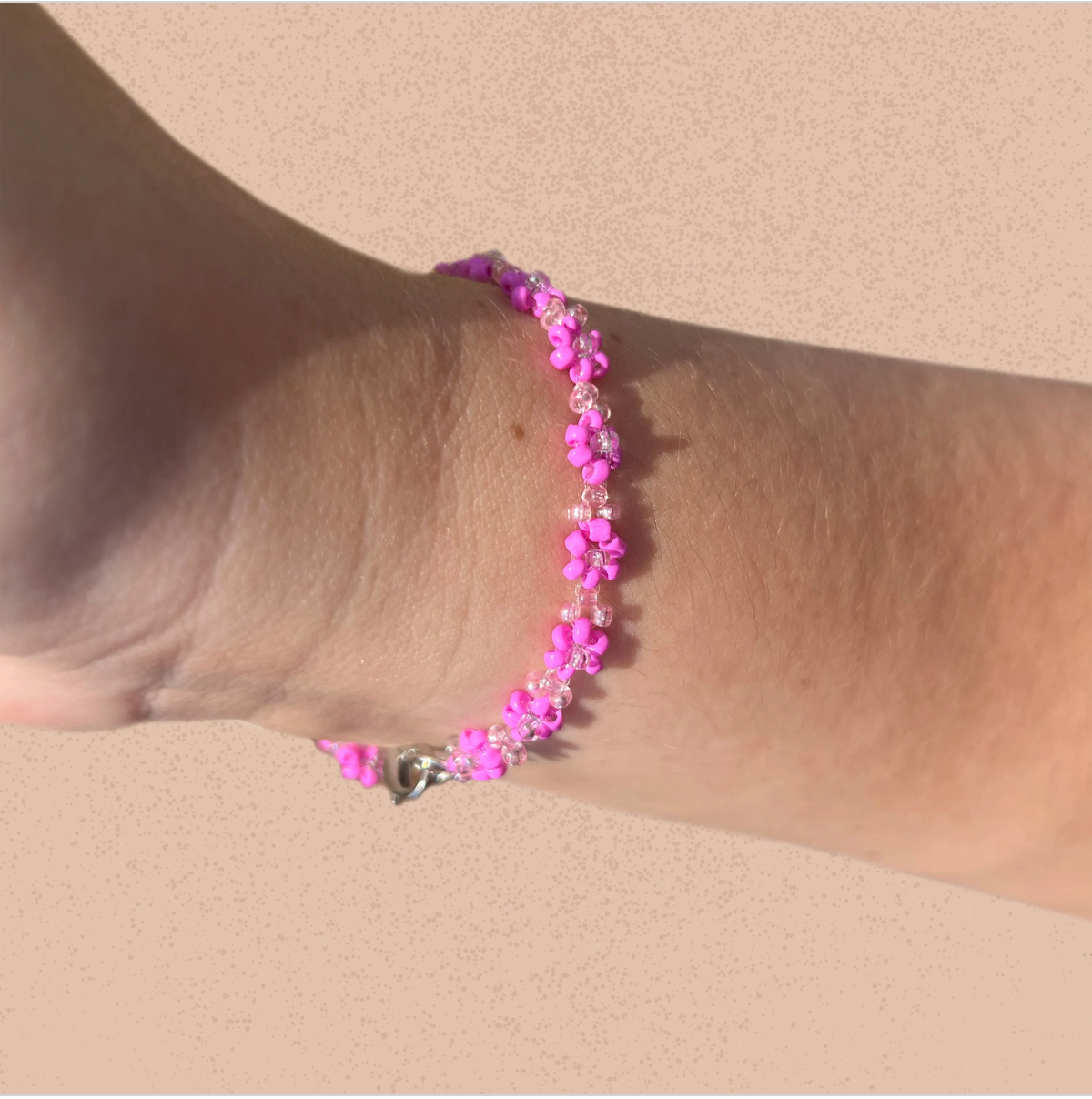 Pink Dream Flower Bracelet