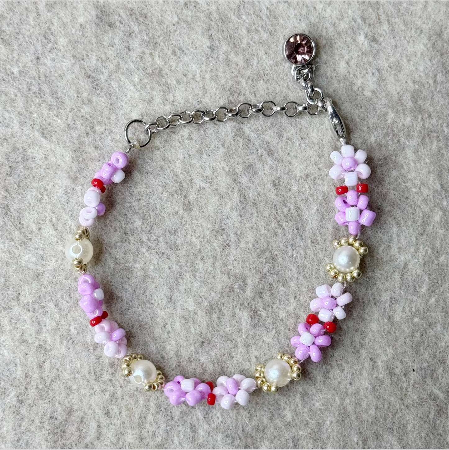 February Flower Bracelet