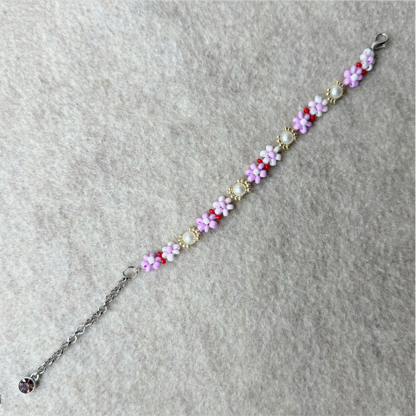 February Flower Bracelet