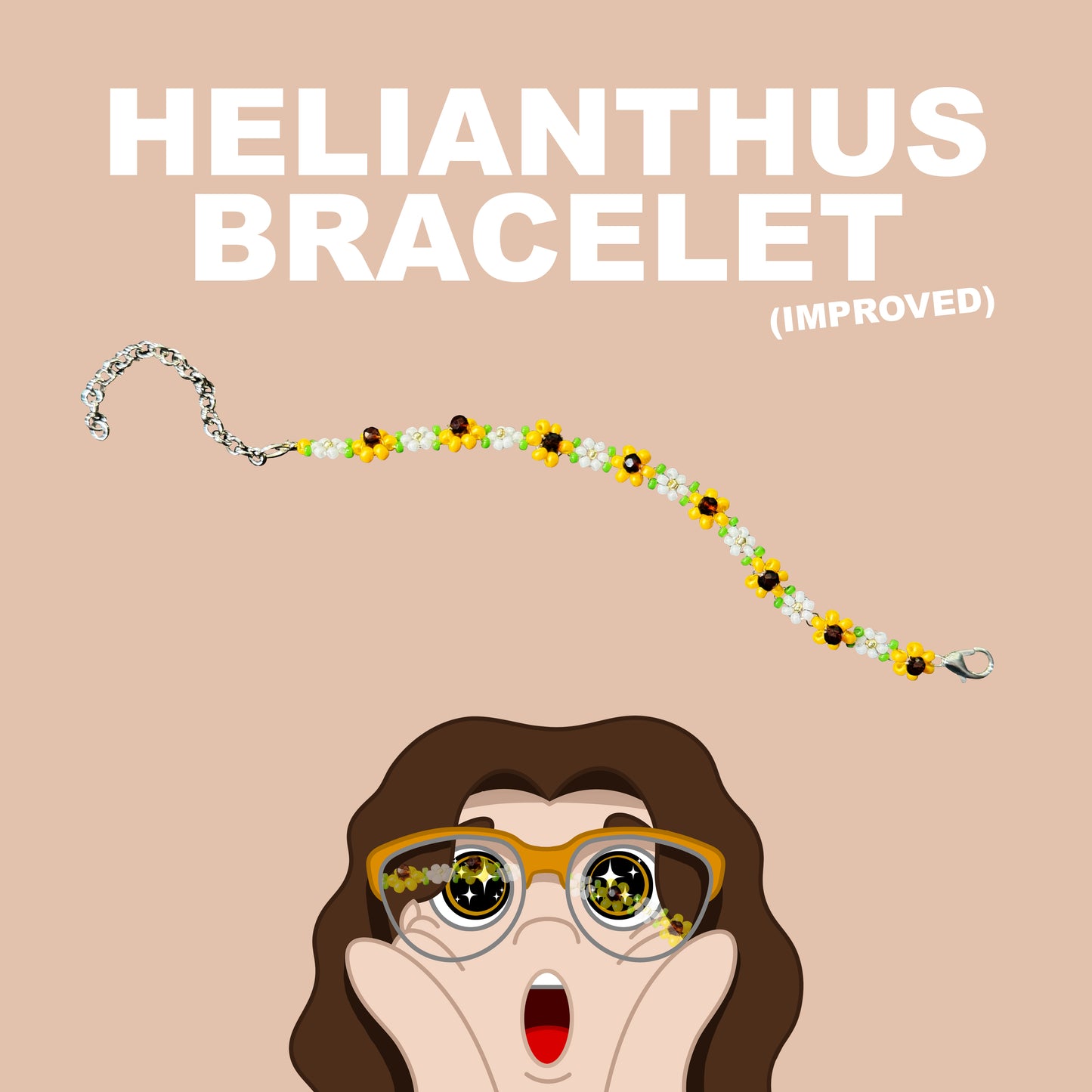 Helianthus Flower Bracelet